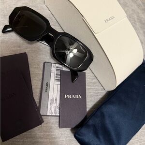 Prada Black Symbole Sunglasses PR17WS
